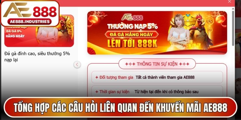 Tổng hợp các chương trình khuyến mãi AE888 2026